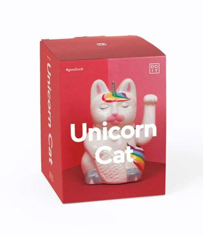Unicorn Maneki Neko Lucky Cat Ceramic DOIY