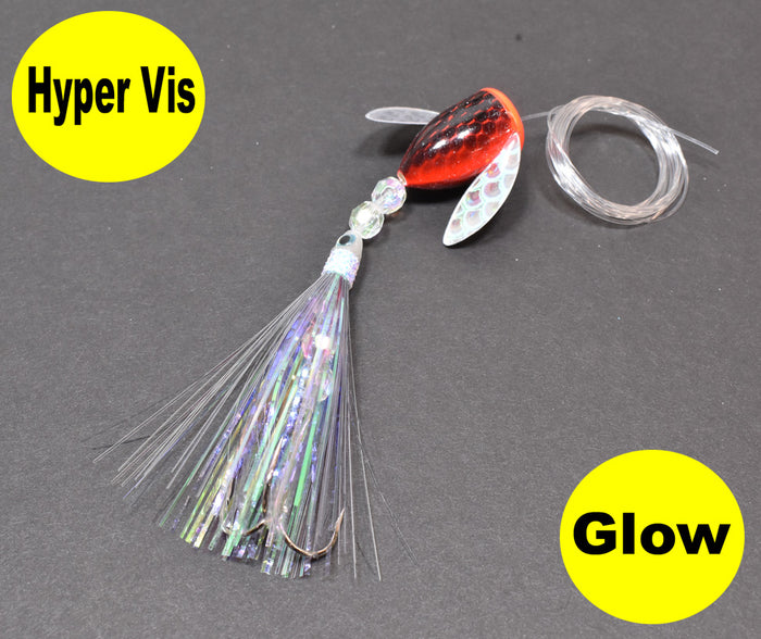 laker tamer hyper vis lake trout spin-n-glo tackle