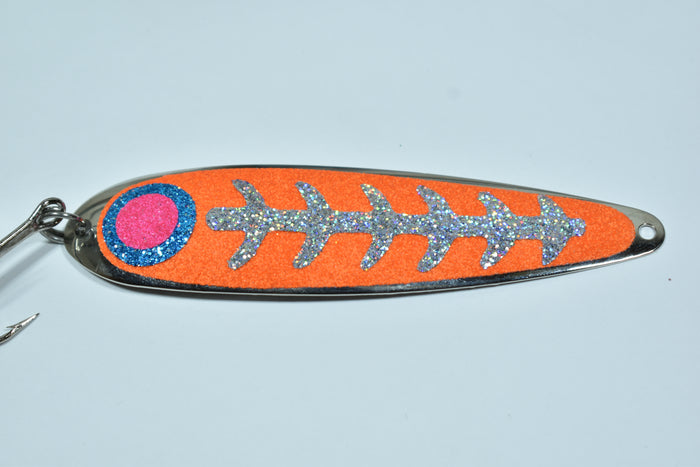 uv orange hulk salmon trout hyper vis trolling spoon hyperspoonz Hyper -Vis+