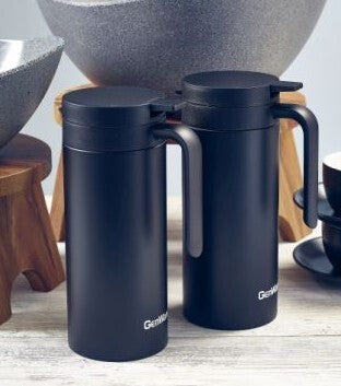 Vacuum Jug Slim Matt Black 1L