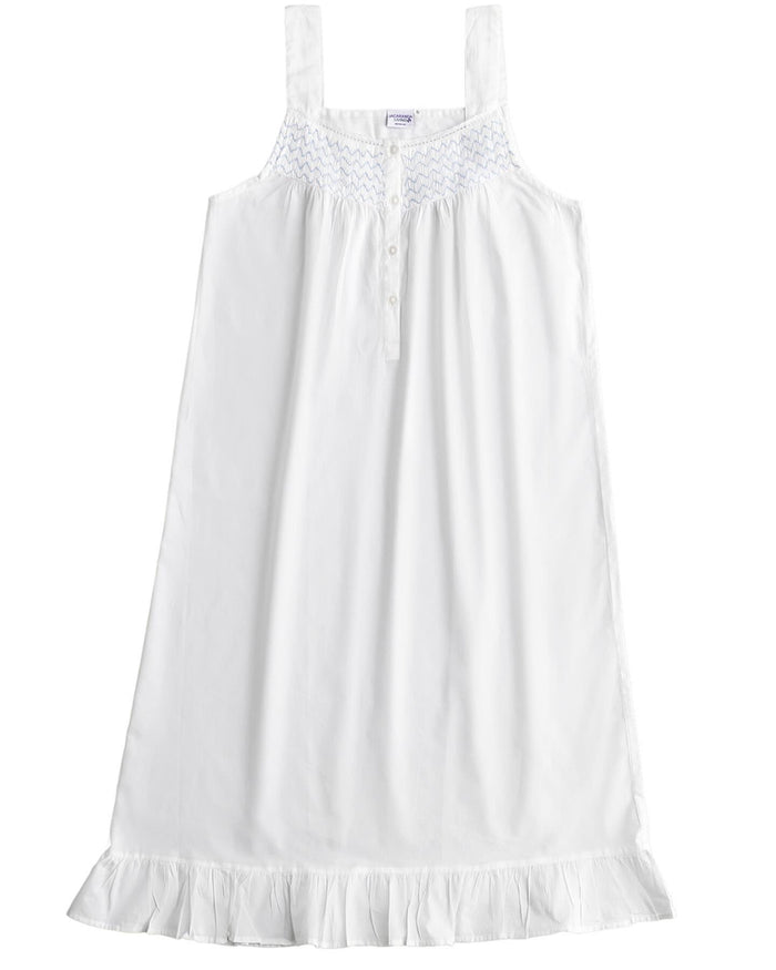 Vicki White Cotton Nightgown