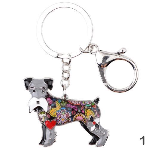 Vicky Schnauzer Keychain