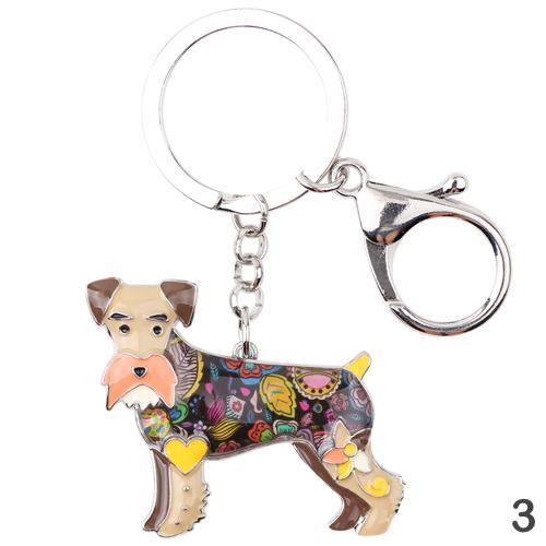 Vicky Schnauzer Keychain