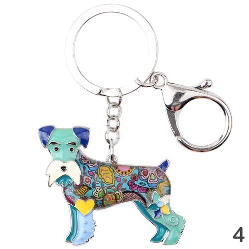 Vicky Schnauzer Keychain