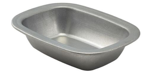 Vintage Steel Pie Dish 20 X 15 x 4.5cm (L X W X H) (Box Of 6)