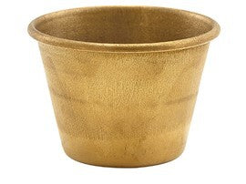 Vintage Steel Ramekin Gold 71ml / 2.5oz 6 x 4cm (Box Of 24)