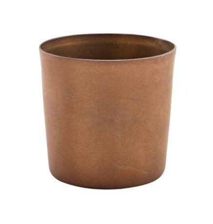 Vintage Steel Serving Cup Copper 8.5 x 8.5cm 42cl / 14.8oz (Box Of 12)