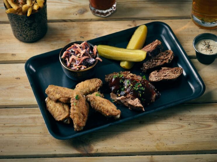 Vintage Steel Tray Black 31.5 x 21.5 x 2cm (Box Of 12)