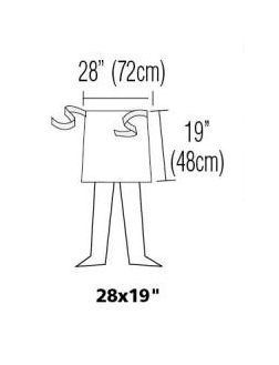 Waist Apron 28" X 19" Cotton With Pocket