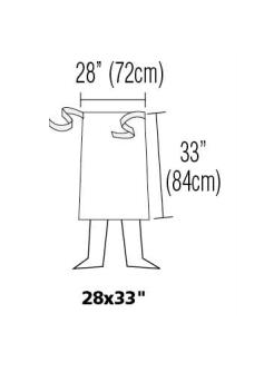 Waist Apron 28" X 33" Cotton With Pocket