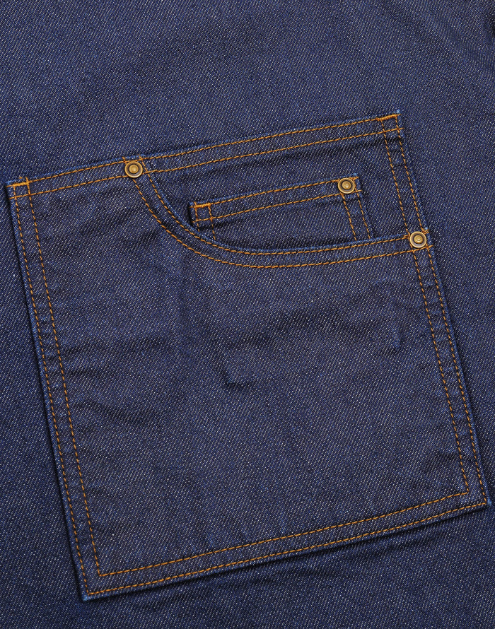 Waxed Look Denim Bib Apron 28" X 34"