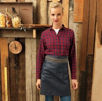 Waxed Look Waist Apron 27.5" X 20"