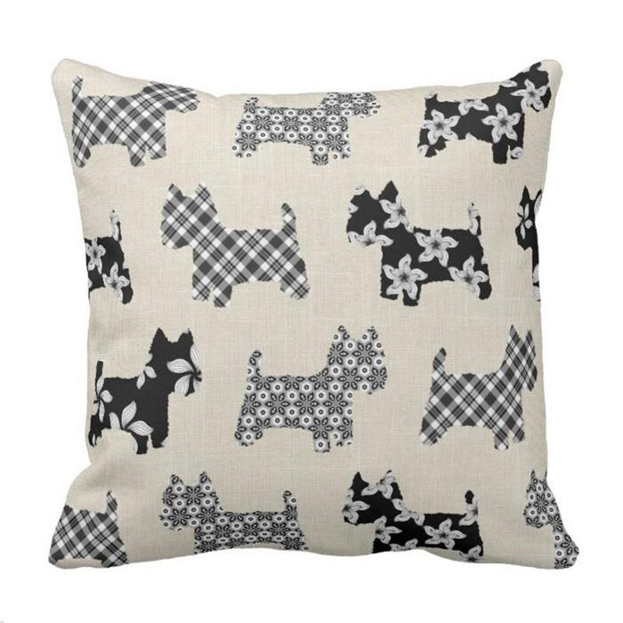 Westies Throw Pillow Case
