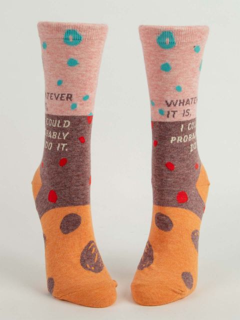 Whatever It Is,I Could Probably Do It W-Crew Socks BLUEQ