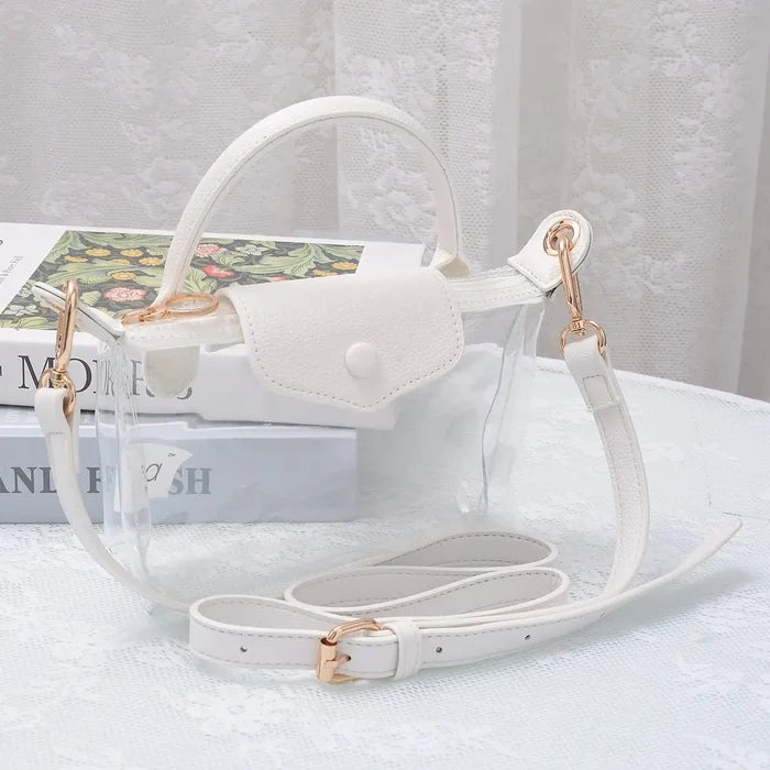 White Clear Gameday Mini Crossbody Bag