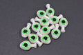 White Glow Blue W/ Large Knot Hole - Green Eye