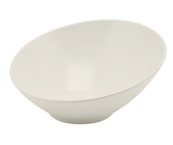 White Melamine Slanted Buffet Bowl 30 x 29 x 13cm