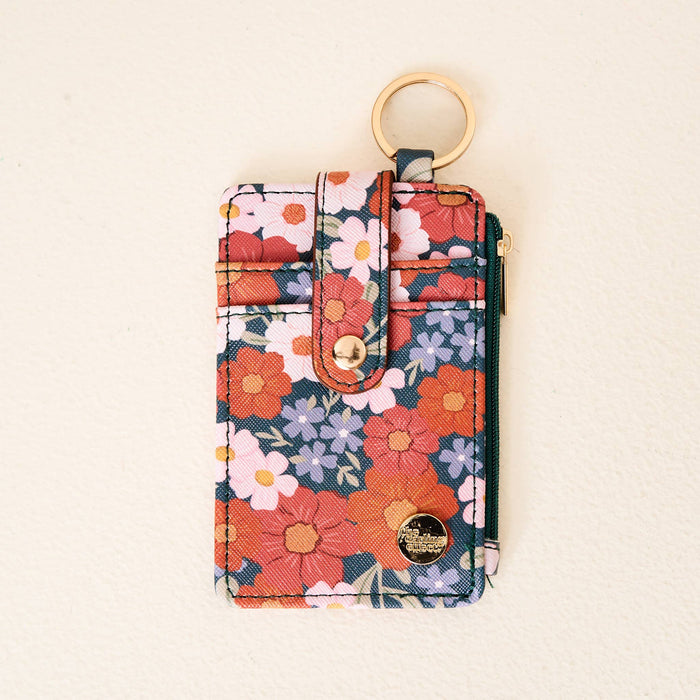 boutique wallet floral keychain
