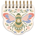 Wildflower Meadow Bee Spiral Notepad