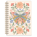 Wildflower Meadow Butterfly Spiral Journal