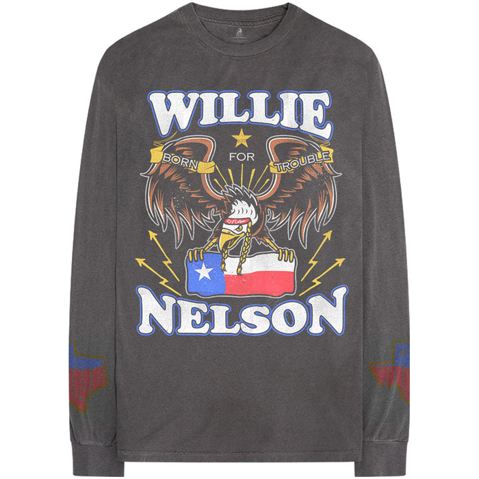 Willie Nelson Long Sleeve T-Shirt - Texan Pride Rock Off