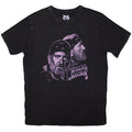 Willie Nelson Unisex Stone Wash T-Shirt: Purple Graphic