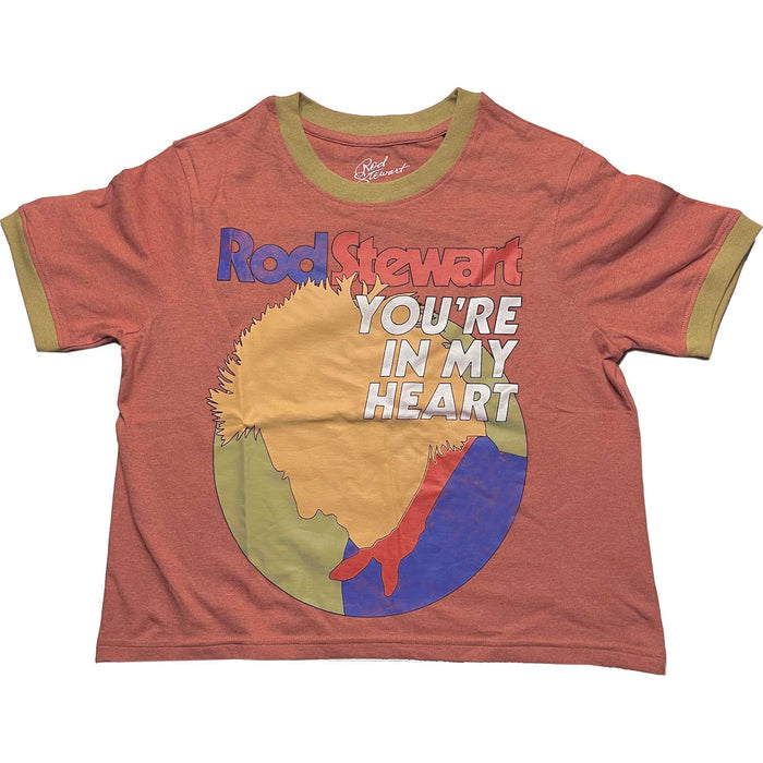 Woman's Rod Stewart Crop Top - In My Heart Rock Off