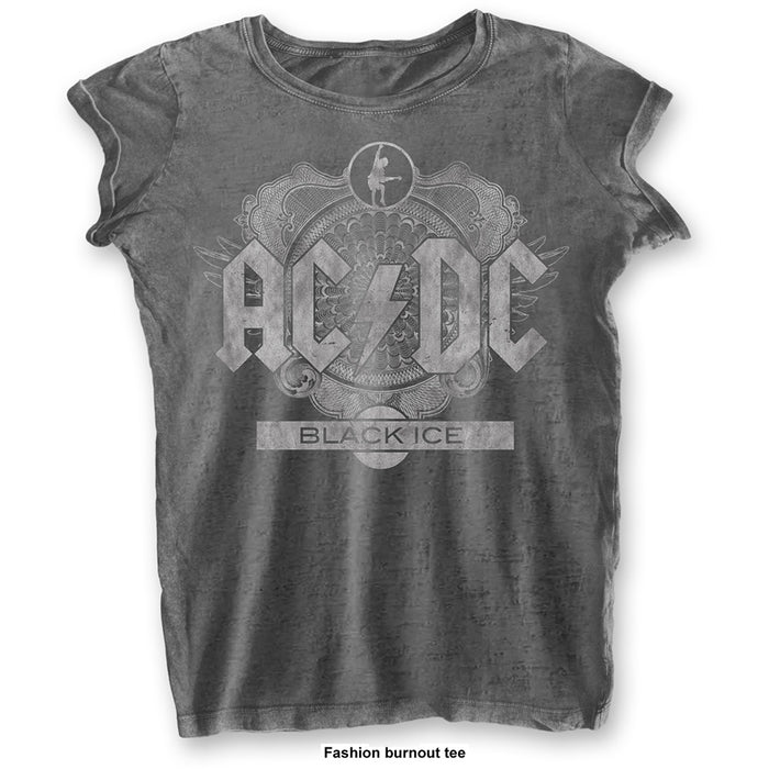 Women's AC/DC T-shirt - Black Ice Rock Off