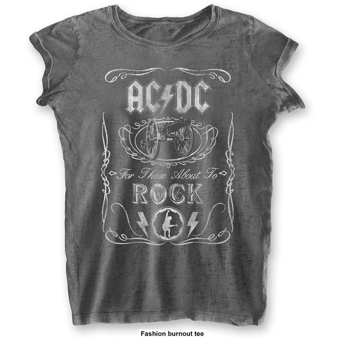 Women's AC/DC T-shirt - Cannon Swig Rock Off