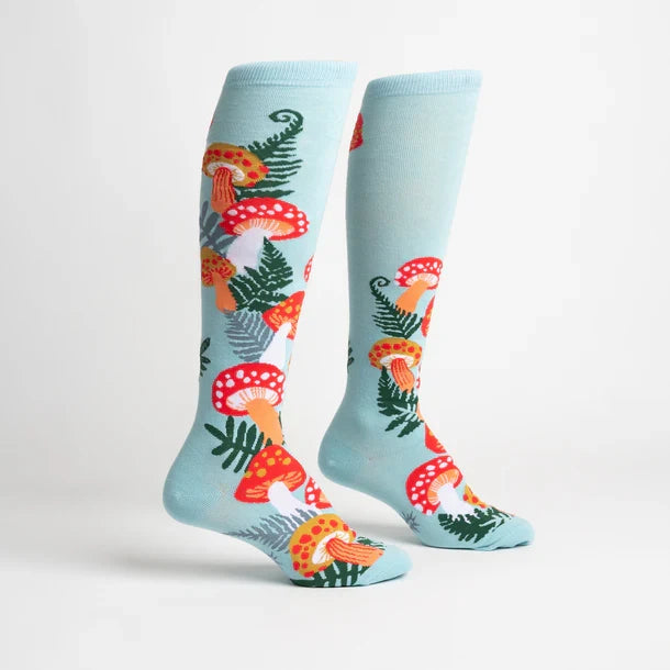 Wonderland Mushrooms Knee High Socks