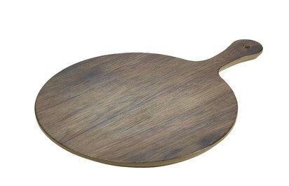 Wood Effect Melamine Paddle Board Round 30cm Dia, 42cm Length
