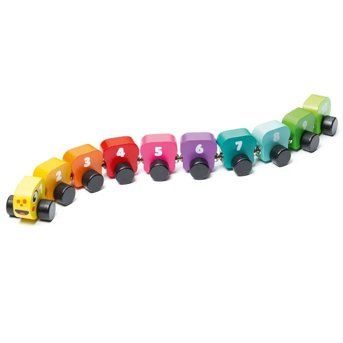 Wooden Rainbow Caterpillar Cubika