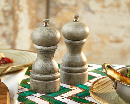 Wooden Salt Or Pepper Mill (Box Of 6)