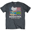 Woodstock Unisex T-shirt , Flag Rock Off