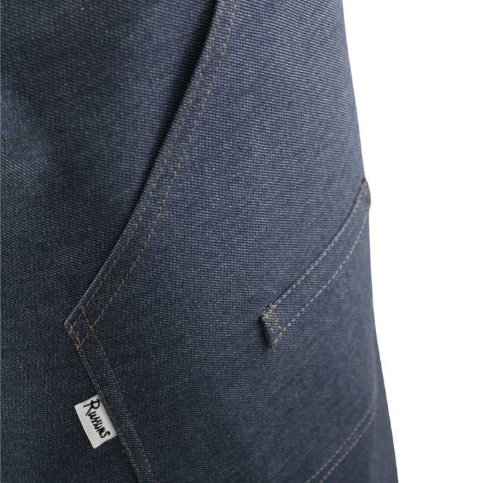 Work Range Bib / Waist Combination Apron Denim 87cm X 84cm With Pen Pocket & 1 Hip Pocket + Cloth Loop
