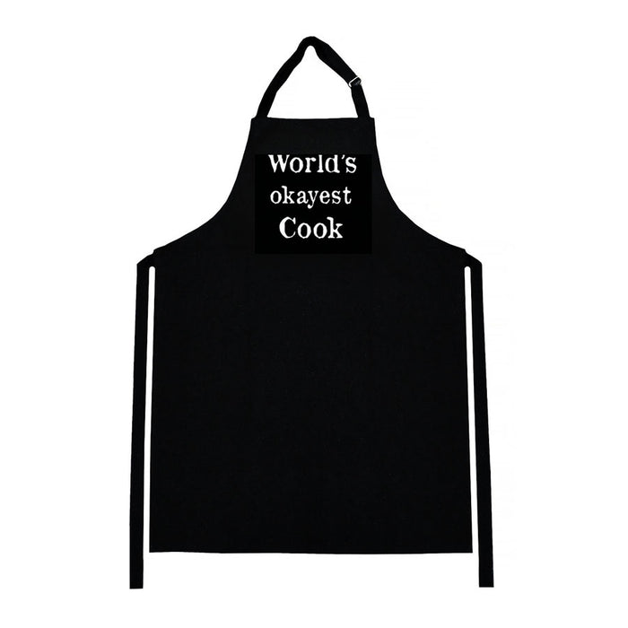 Karen Design World's Okayest Cook Mens Apron | Koop.co.nz