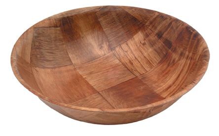 Woven Wood Bowl 6" Diameter 15.2 x 4cm (Box Of 12)