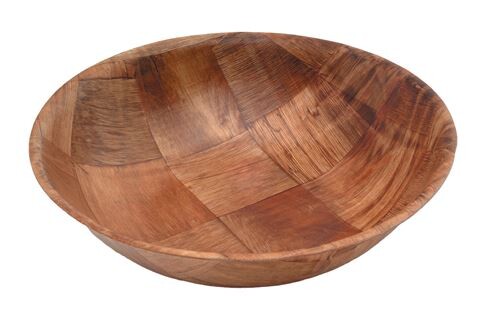 Woven Wood Bowls 8" Diameter 20.3 x 5cm (Box Of 12)