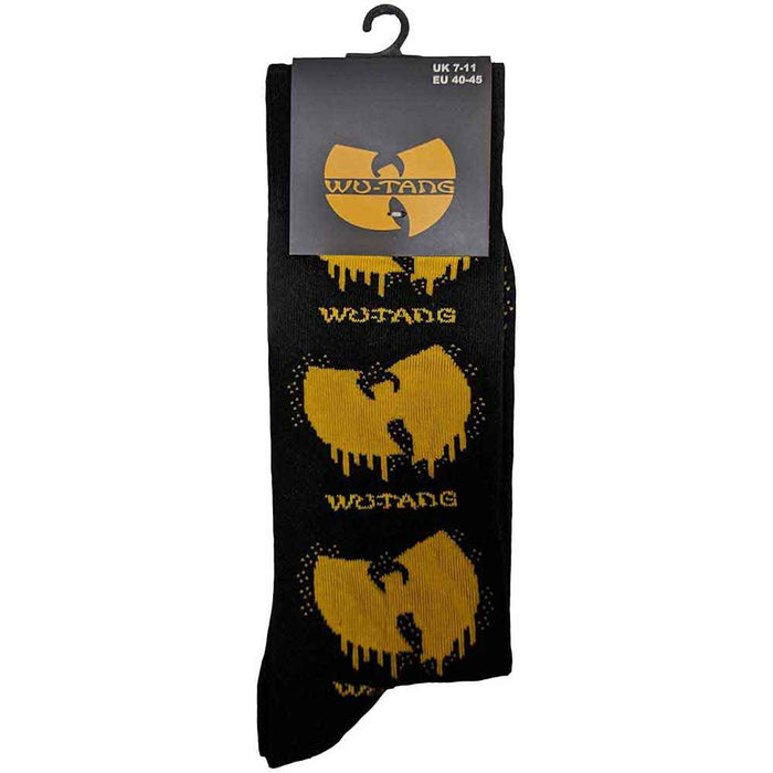 Wu-Tang CLAN Unisex Ankle Socks :  Dripping Logo Rock Off