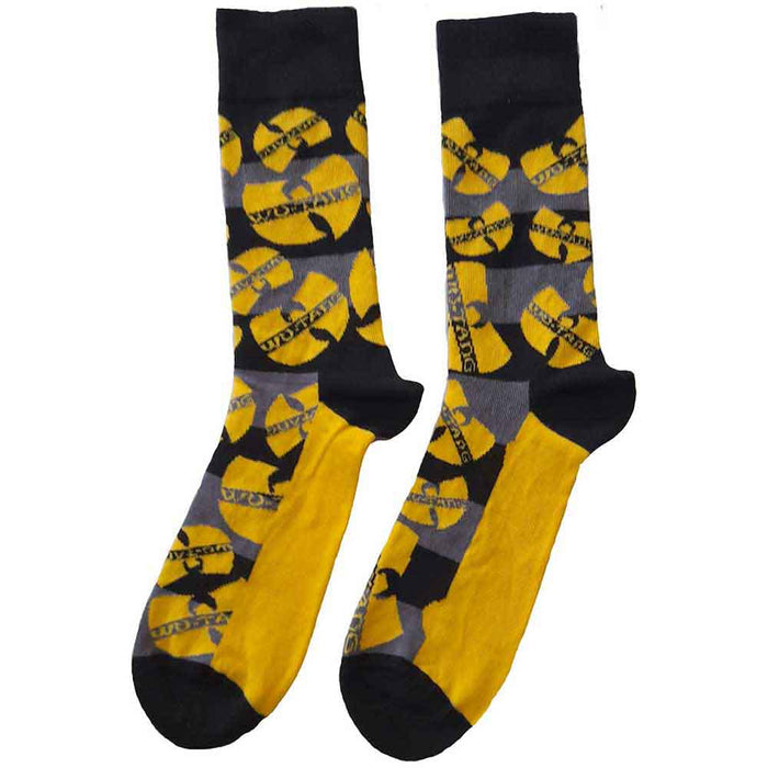 Wu-Tang CLAN Unisex Ankle Socks : Logos Yellow Rock Off