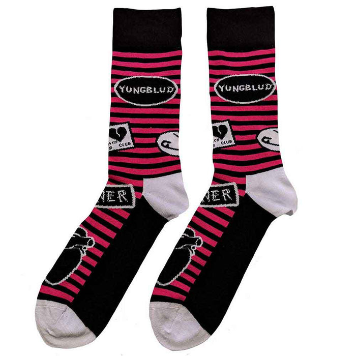 Yungblud Unisex Ankle Socks : Symbols Rock Off
